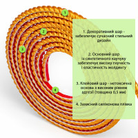 Самоклеючий гнучкий молдинг для декору 5000х10х7мм, Золотий (SW-00002680)