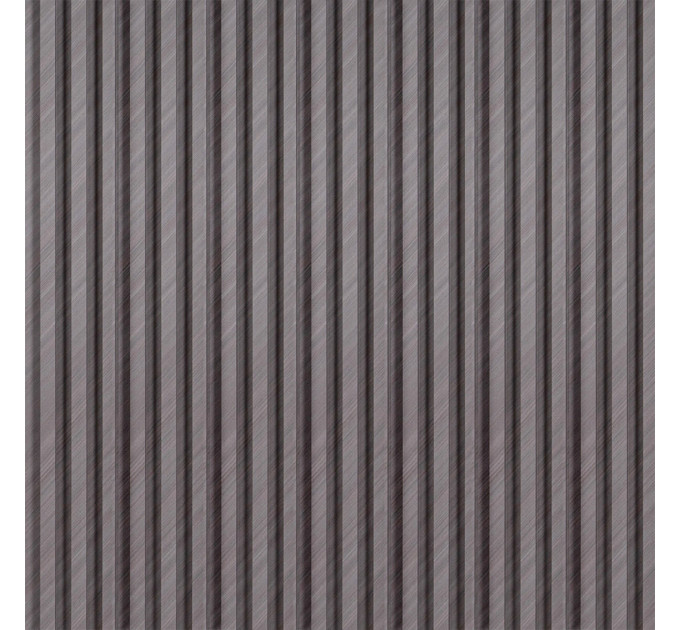 Декоративні рейки на стіну, рейкові панелі 290х20х2,7см, Сірий (SW-00003004)