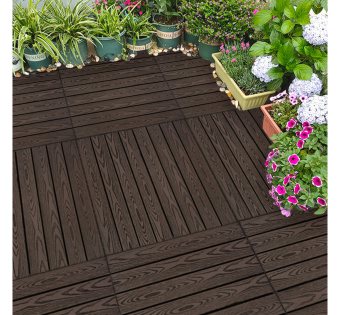 Композитная плитка ДПК 300х600х23 мм SW-00003291