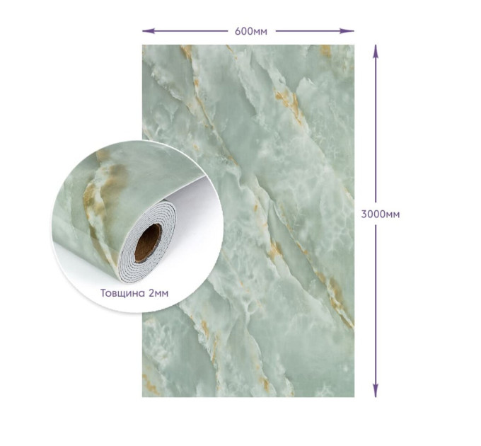 Самоклеящаяся стеновая PET плитка в рулоне 600х3000х2мм SW-00003267
