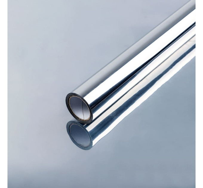 Зеркальная солнцезащитная плёнка для окон Серебро 600х3000х0,08 мм SW-00002724