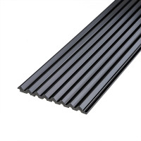 Декоративні PS рейки на стіну, рейкові панелі для декору 290х12х1,1см, Чорні (SW-00002148)