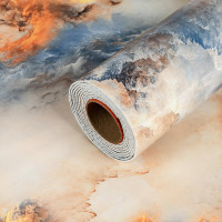 Самоклеюча PET плитка для стін в рулоне 3м пыд мармур, Різнокольорова (SW-00002426)