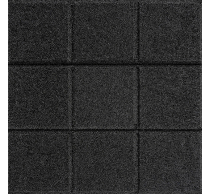 Самоклеючі звуко- та теплоізоляціних войлочних панелей 30х30см для стін та стелі, Чорний (SW-00002700)