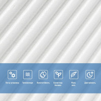 Самоклеючі 3Д панелі, 3D панелі самоклейка для стін 50x50см, Бамбук білий (SW-00002877)