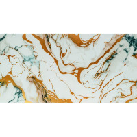 Самоклеюча PET плитка для стін під мармур 60х30см, глянсова, Золота хвиля (SW-00002646)