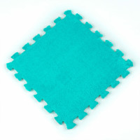 Плюшевий килимок-пазл EVA з ворсом 30х30х1см, М'ятний (SW-00002088)