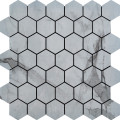 Самоклеящаяся PET плитка 30х30см, Мозайка соты под мрамор (SW-00001664)