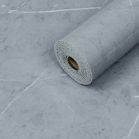 Самоклеюча вінілова плитка в рулоні 3мх60см для стін та підлоги, під сірий мармур, глянець (SW-00002060)