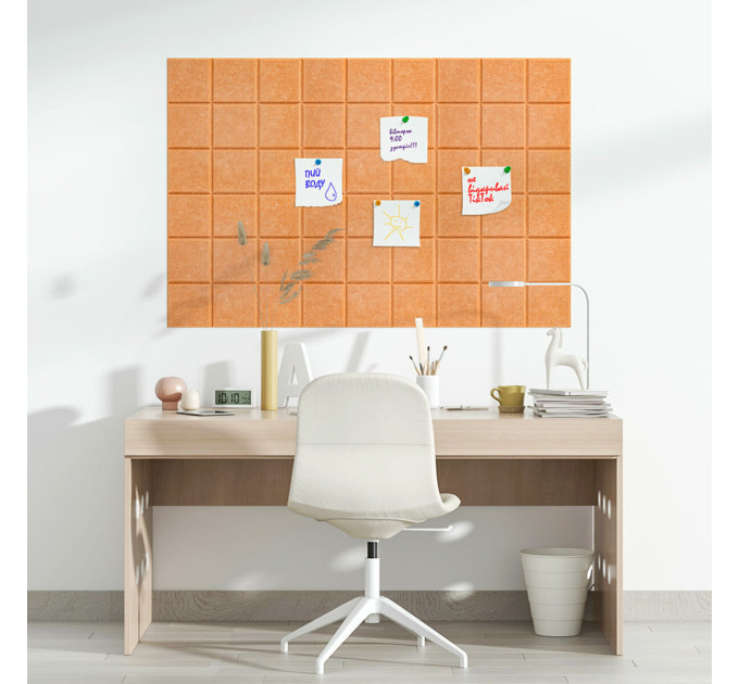 Самоклеючі звуко- та теплоізоляціних войлочних панелей 30х30см для стін та стелі, Мандарин (SW-00002702)