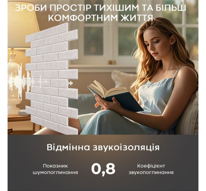 Самоклеючі звуко- та теплоізоляціних войлочних панелей 30х30см для стін та стелі, Сірий (SW-00002703)