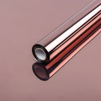 Зеркальная солнцезащитная плёнка для окон Бронза 600х10000х0,08мм SW-00002716