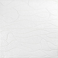 Самоклеючі 3Д панелі, 3D панелі самоклейка для стін та стелі 70x70х0,6см, Біла скеля (SW-00001948)