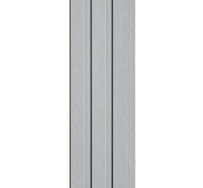 Декоративні рейки на стіну, рейкові панелі 290х20х1,1см, Світлий Сірий (SW-00003012)