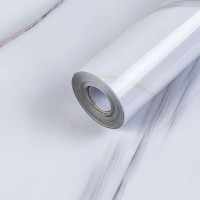 Ламінована самоклеюча плівка для меблів, під білий мармур глянсова 60смх10м (SW-00002390)