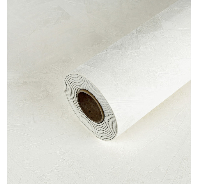 Самоклеюча гнучка штукатурка, декоративна плитка для стін в рулоні 600х3000х2,5мм, Біла (SW-00002990)