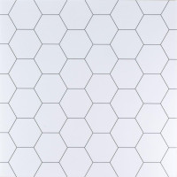 Самоклеюча вінілова плитка для стін 60х60см, Білі соти, матова, ціна за 1шт (СВП-212 мат)