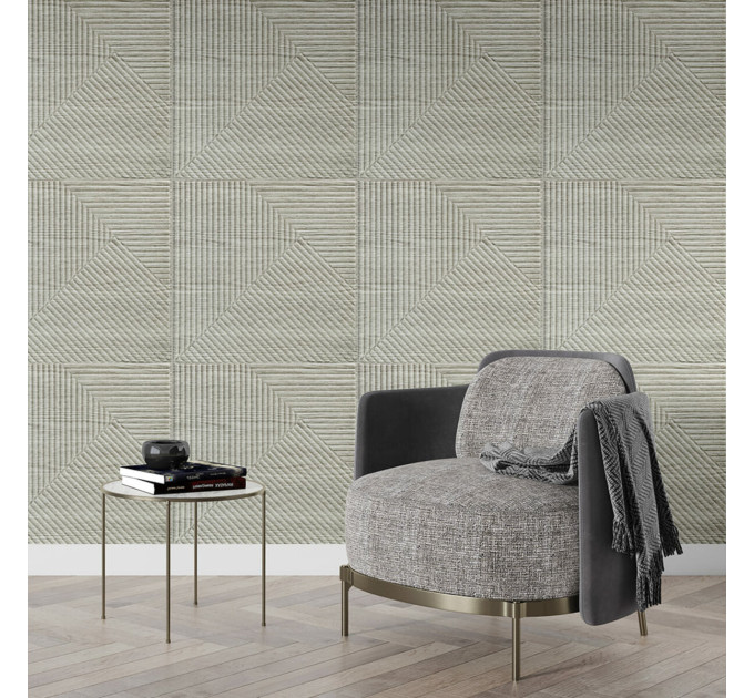 Самоклеющиеся 3D панели 50x50см под бамбук, 3Д панели самоклейка для стен, Белое дерево (SW-00002883)