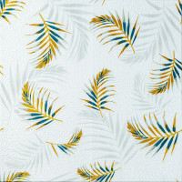 Самоклеющиеся 3D панели 70х70см, 3Д панели самоклейка для стен, Белые с папоротником (SW-00001981)