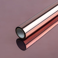 Зеркальная солнцезащитная плёнка для окон Бронза 600х3000х0,08 мм SW-00002721