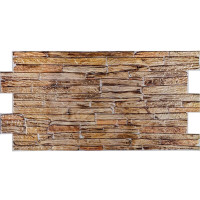 Декоративні пластикові ПВХ панелі для стін під коричневий камінь 960х480х4мм (SW-00001837)