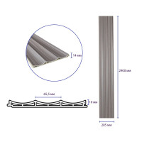 Декоративні рейки на стіну, рейкові панелі 290х20.5х1,4см (SW-00003017)