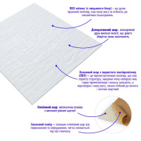 155-7 Панель стеновая 3D Камень 700х770х7мм Белый SW-00003396