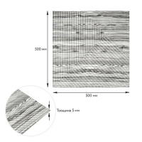 Самоклеючі 3Д панелі 50x50см під бамбук, 3D панелі самоклейка для стін, Сіре дерево (SW-00002884)