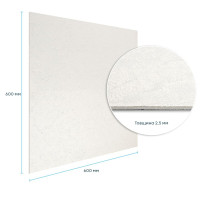 Самоклеюча гнучка штукатурка для стін, панель під штукатурку 600х600х2,5мм, Біла (SW-00002982)