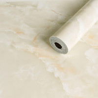 Самоклеюча PET плитка для стін в рулоні 3м під перлинний мармур