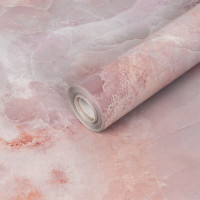 Самоклеюча плівка для меблів, ламінована глянсова 60смх10м, Рожевий мармур (SW-00002616)