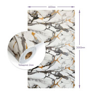 Самоклеящаяся стеновая PET плитка в рулоне 600х3000х2мм (D) SW-00003297