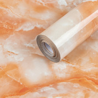 Ламінована самоклеюча плівка для меблів, під мармур глянсова 60смх10м, Янтар (SW-00002386)