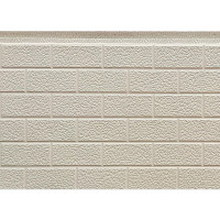 Фасадні панелі з утепленням металеві PU, сайдинг для фасаду під бежеву цеглу 3800х415х15мм