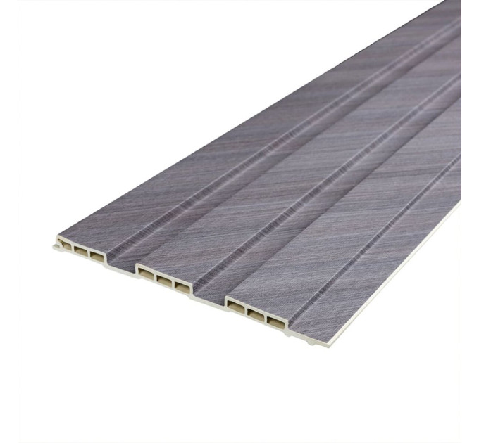 Декоративні рейки на стіну, рейкові панелі 290х20х1,1см, Сірий  (SW-00003010)