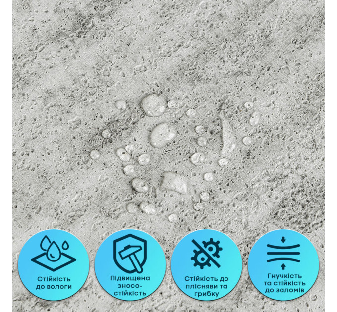 Самоклеющаяся гибкая штукатурка, декоративна плитка для стен в рулоне 600х3000х2,5мм, Тёмный гранит (SW-00002993)