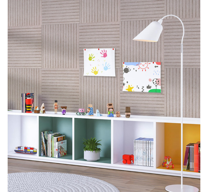 Самоклеючі звуко- та теплоізоляціних войлочних панелей 30х30см для стін та стелі, Бежевий (SW-00002707)