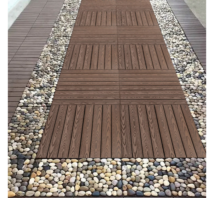 Композитная плитка ДПК 300х600х23 мм SW-00003290