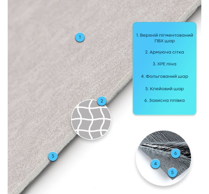 Самоклеящаяся гибкая шёлковая штукатурка в рулоне 600х3000х2,5мм Жемчужный серый SW-00002998
