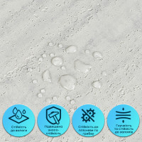 Самоклеюча гнучка штукатурка, декоративна плитка для стін в рулоні 600х3000х2,5мм, Світлий гранит (SW-00002991)