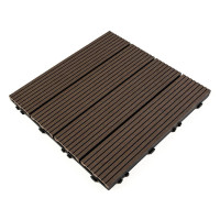 Композитна плитка ДПК 30х30х2см, декінг, садовий паркет, Венге Композитна плитка ДПК 30х30х2см, декінг, садовий паркет, Венге