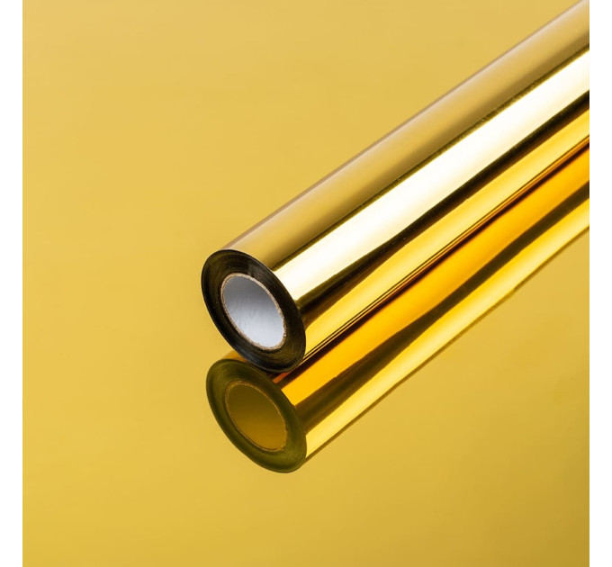 Зеркальная солнцезащитная плёнка для окон Золото 600х10000х0,08мм SW-00002715