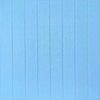 Самоклеючі 3Д панелі під блакитне дерево, 3D панелі самоклейка для стін 70х70см (384)