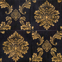 Самоклеющиеся 3D панели Черный винтаж, 3Д панели самоклейка для стен 70x70см (407)