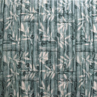 Самоклеючі 3Д панелі під м'ятну бамбукову кладку, 3D панелі самоклейка для стін 70x70см (055)