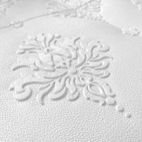 Самоклеющиеся 3D панели Белый узорный ромб, 3Д панели самоклейка для стен и потолка 70x70см (119)