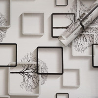 Самоклеюча плівка для меблів з малюнком, самоклейка в рулоні 10м, Бежева (KN-X0195-5)