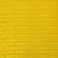 Самоклеючі 3Д панелі під жовту кладку, 3D панелі самоклейка для стін 70х77см (037)
