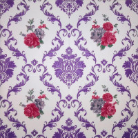 Самоклеючі 3Д панелі Вензель пурпурний, 3D панелі самоклейка для стін 70x70см (402)