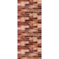 Самоклеючі 3Д панелі під коричневу Катеринославську цеглу в рулоні 3.08м, 3D панелі самоклейка (R179-3-3)